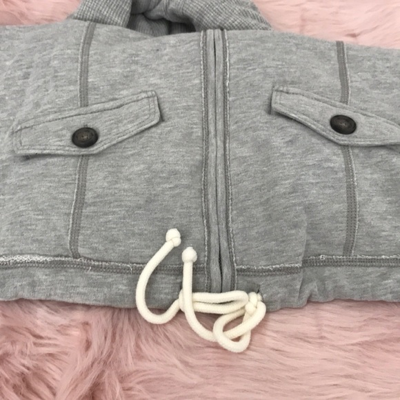 Hollister gray zip up hoodie - Picture 4 of 8